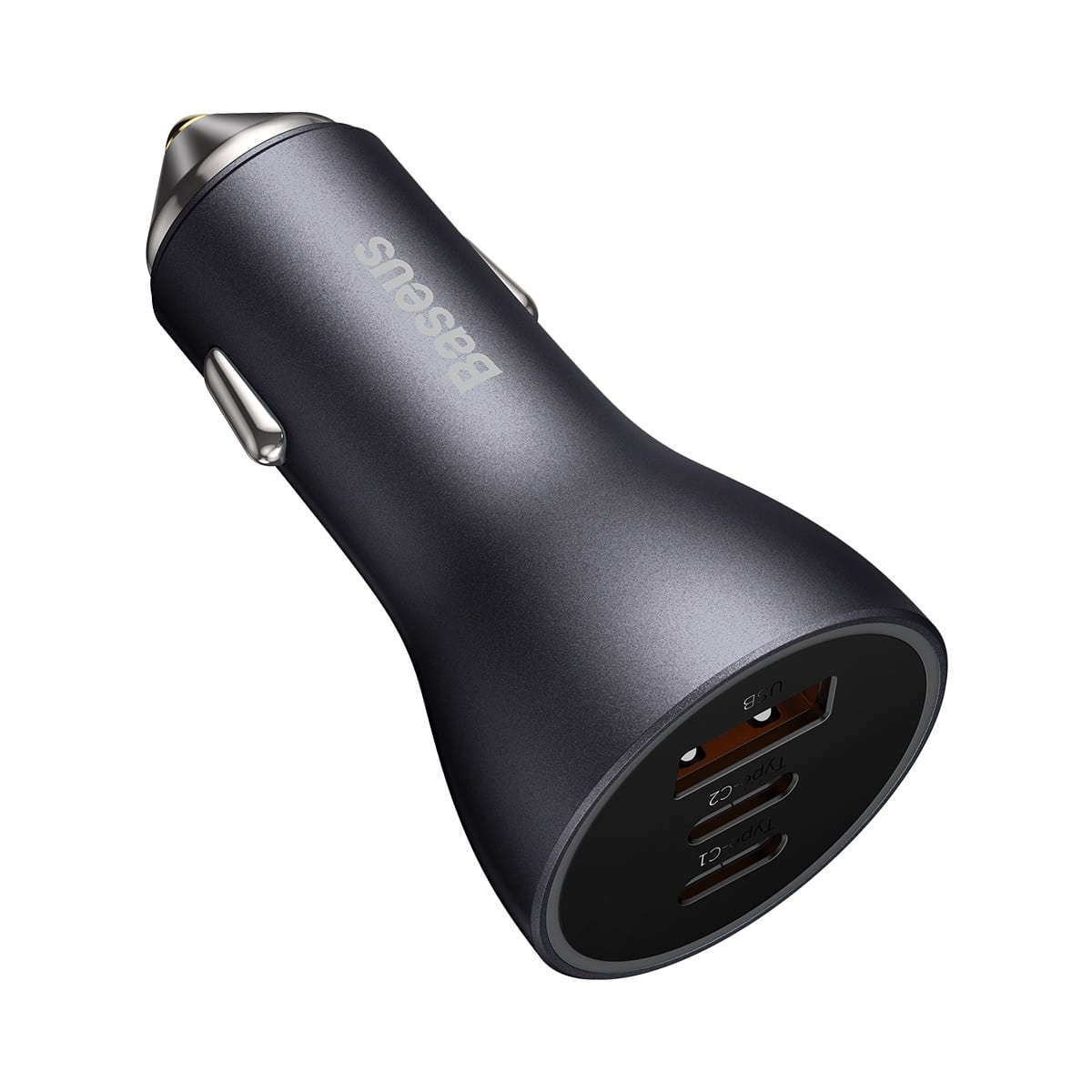 מטען מהיר לרכב Baseus Golden Contactor Pro Triple Fast Charger Car Charger 65W U+C+C