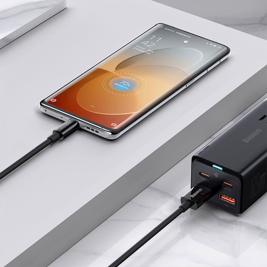 כבל Baseus Superior Series (SUPERVOOC) Fast Charging Data Cable USB to Type-C 65W – תמונה 4