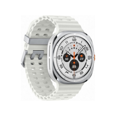 שעון חכם Samsung Galaxy Watch Ultra LTE - צבע מסגרת טיטניום לבן - צבע רצועה לבן - שנתיים אחריות – תמונה 2