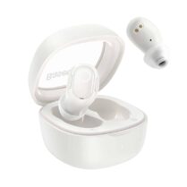 OS-Baseus Bowie WM02 True Wireless Earphones creamy-white בצבע לבן