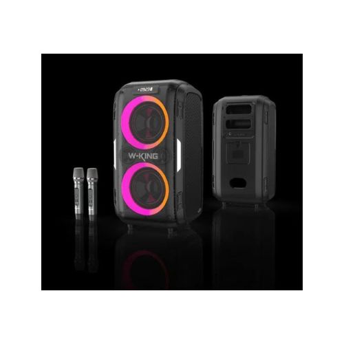 בידורית + 2 מיקרופונים W-KING T9 PRO 120W – תמונה 2