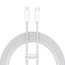 כבל סנכרון וטעינה BASEUS Type-C to iPhone Dynamic 20W עם תמיכה בטעינה מהירה באורך 2 מטר – צבע לבן