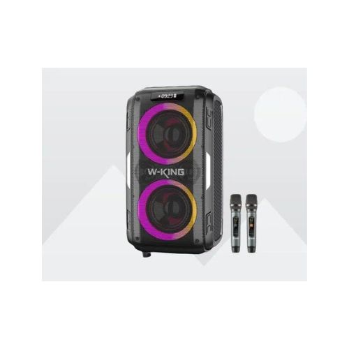 בידורית + 2 מיקרופונים W-KING T9 PRO 120W