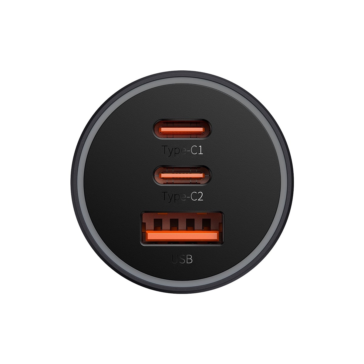 מטען מהיר לרכב Baseus Golden Contactor Pro Triple Fast Charger Car Charger 65W U+C+C – תמונה 4