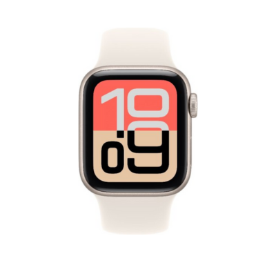 שעון חכם Apple Watch SE 3 GPS 40mm צבע שעון Starlight Aluminium צבע רצועה Starlight Sport Band - גודל S/M – תמונה 2
