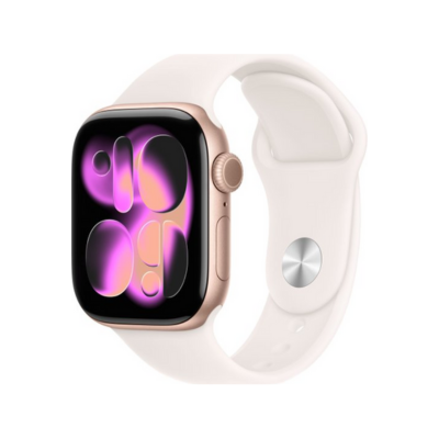 שעון חכם Apple Watch 42mm Series 11 GPS צבע שעון Rose Gold Aluminium צבע רצועה Light Blush Sport Band גודל רצועה S/M – תמונה 2