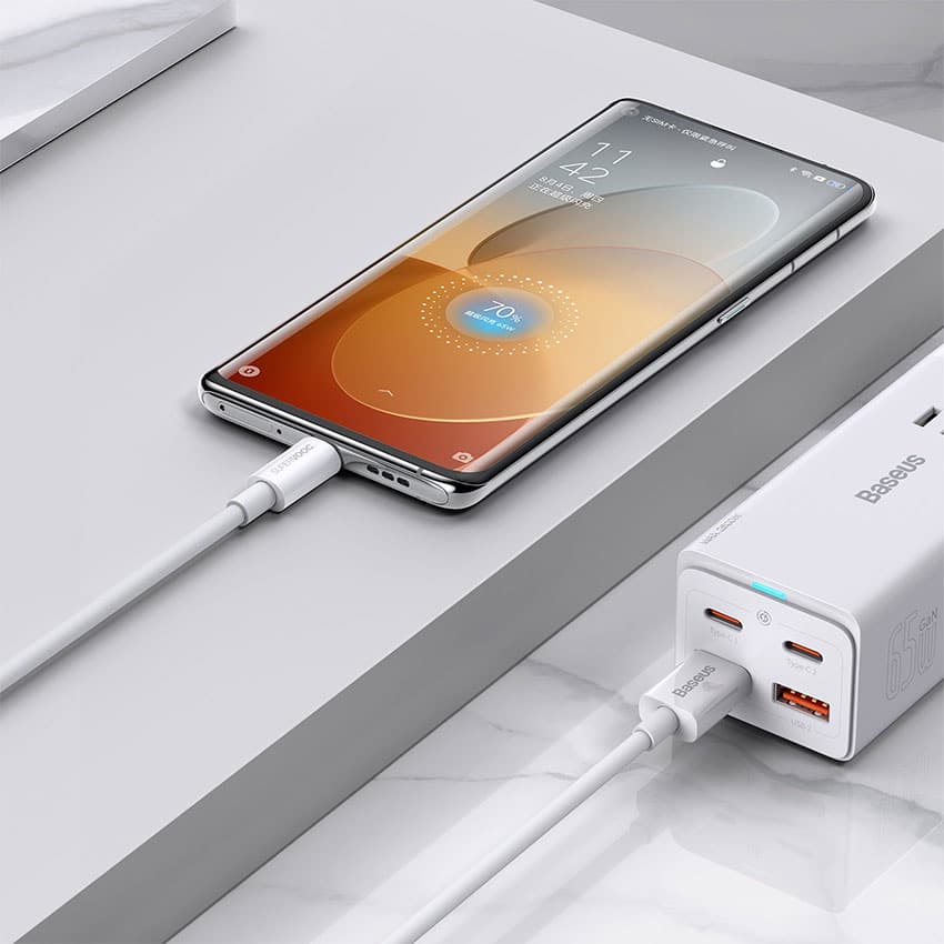 כבל Baseus Superior Series (SUPERVOOC) Fast Charging Data Cable USB to Type-C 65W – תמונה 6