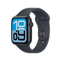 שעון חכם Apple Watch SE 3 GPS 44mm צבע שעון Midnight Aluminium צבע רצועה Midnight Sport Band - גודל M/L